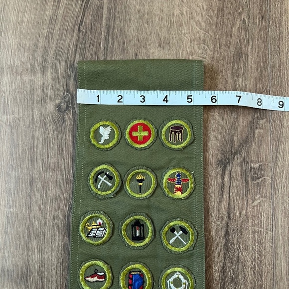Vintage Boy Scouts of America BSA Sash with 20 Merit Insignia Patches Badges - Picture 10 of 10